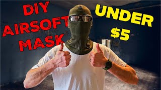 I Made An Airsoft Mask For Under 5 [upl. by Erdried]