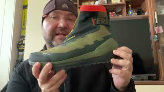 adidas Terrex Free Hiker ColdRdy Hiking Boots unboxing overview and try on [upl. by Baiel]