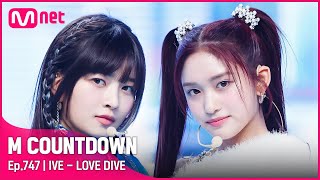 IVE  LOVE DIVE Comeback Stage  엠카운트다운 EP747  Mnet 220407 방송 [upl. by Giacobo]