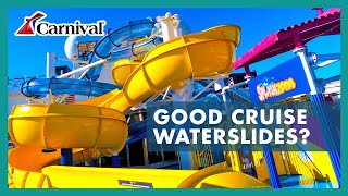 Carnival Cruise Water Slides POV  Carnival Radiance  WaterWorks™ [upl. by Layol]