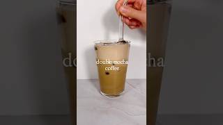 Double mocha coffee coffee coffeetime icedcoffee coffeerecipe coffeelover homecafe [upl. by Halludba478]