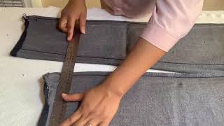 COMO ENTUBAR O ESTRECHAR TUS JEANS 👖 PASO A PASO DIY HOW TO TAPER YOUR JEANS [upl. by Eanar468]