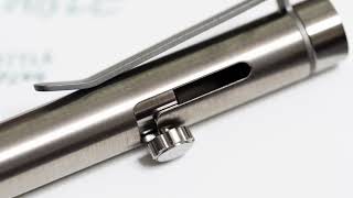 ensso Bolt Titanium Retrackable Fountain Pen  Zoom Style Grinding [upl. by Whalen]