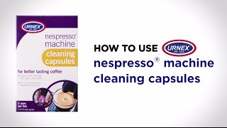 How To Use  Nespresso Machine Cleaning Capsules [upl. by Nasus]