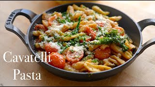 Cavatelli Pasta Marinated Tomatoes amp Broccolini [upl. by Lapotin]