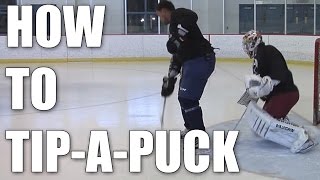 Dustin Byfuglien  How to Tip A Puck [upl. by Reinnej]