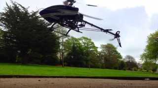 Drum and Bass Helicopter HobbyKing HK450 v2 in the park [upl. by Arquit]