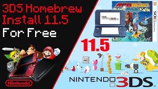 How To Install Homebrew for 3DS2DS 115 Free [upl. by Ifar]