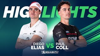 🇵🇪 Elias v Coll 🇳🇿  Singapore Squash Open 2024  SF HIGHLIGHTS [upl. by Molahs]