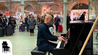 Disguised concert pianist stuns unsuspecting travelers [upl. by Akkin]