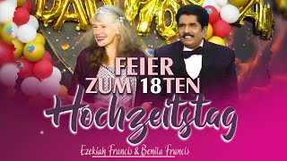 🔴110724  Von Herzen Gottes  Feier zum 18ten Hochzeittag  Prophet Ezekiah amp Benita Francis [upl. by Anaul]