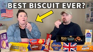 Americans Try British Biscuits for the First Time [upl. by Nosdrahcir]