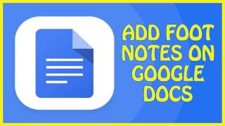 How to Add Footnotes in Google Docs 2023 [upl. by Neyrb]