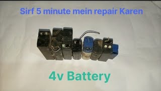 4 volt battery repair kaise karen🧐🧐how to recover dead lead acid battery100 working [upl. by Eglantine]