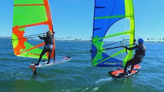 Wind foiling freeride fun [upl. by Attener]