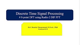 8 Point DFT using radix2 DIF FFT with scientific calculator [upl. by Noorah]