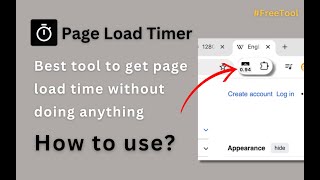 How to check the Web Page Load Time  PageLoadTimer Best Browser Plugin to get page load time [upl. by Nueovas659]