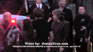 The Rolling Stones all arrive at The Echoplex for Surprise Show before 50th tour Kick Off [upl. by Anpas]