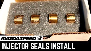 Mazdaspeed 3  Corksport Injector Seals Install [upl. by Cassandra]