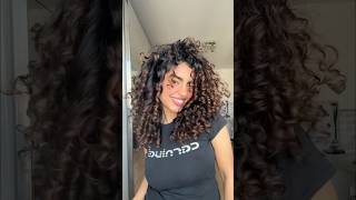 Brushed out curls vs Defined Curls curlyhair curls volume definedcurls fypage curlycommunity [upl. by Ynnod]