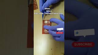 gold electrode fabrication sensor science mems technology india chip design viralvideo [upl. by Kerrin806]