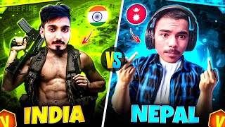 India Youtuber Vs Nepal Youtuber 😍 Aawara Vs Laka Gamer Angry On Me 😡  Free Fire Max [upl. by Ennairam277]