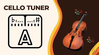 Free Cello Tuner C G D A Tuning [upl. by Hedberg146]