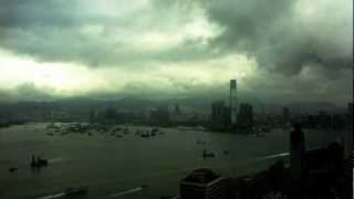 Hong Kong Victoria Harbour  Time Lapse [upl. by Alleinad]