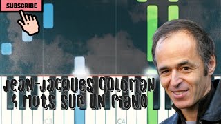 JeanJacques Goldman  4 mots sur un piano  Tuto Piano [upl. by Anirehtak]