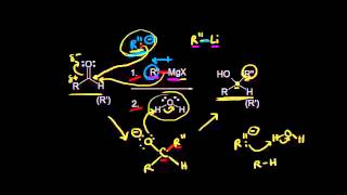 Addition of carbon nucleophiles to aldehydes and ketones  Organic chemistry  Khan Academy [upl. by Selokcin]