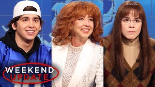 Weekend Update ft Heidi Gardner Marcello Hernández and Jane Wickline  SNL [upl. by Haerdna]