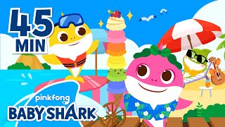 Baby Sharks Summer Collection  Compilation  Baby Shark Songs  Baby Shark Official [upl. by Terrill]