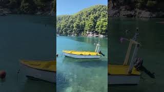 wooden fishing boat in Agnontas Skopelos Island Greece [upl. by Sutsuj89]