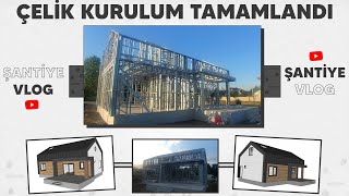 DÃœZCEDE YAPILAN 15 KATLI EVÄ°MÄ°ZÄ°N Ã‡ELÄ°K KURULUMU TAMAMLANDI [upl. by Aznofla]