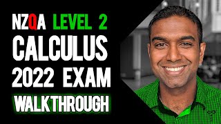 NCEA Level 2 Calculus 2022 NZQA Exam Worked Answers [upl. by Navy]