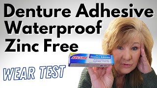 THE BEST DENTURE ADHESIVE  Secure Denture Adhesive Review Zinc Free amp Waterproof [upl. by Nitas42]