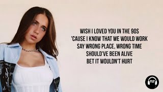 Tate McRae  wish i loved you in the 90s Lyrics [upl. by Lillywhite361]