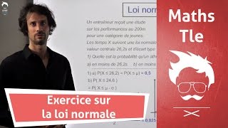 Révisions bac maths  exercice sur la loi normale [upl. by Arvell]