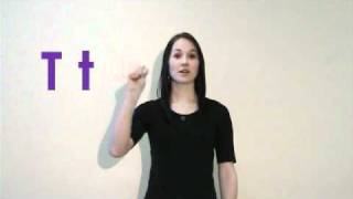 Alphabet Phonics in American Sign Language Canadian version [upl. by Haimerej443]