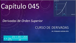 Derivadas de orden superior Curso de Derivadas Cap 045 [upl. by Aicen]