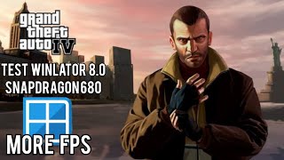 GTA 4 test in snapdragon 680 winlator 80 20 fps in sansung a05s [upl. by Anen]