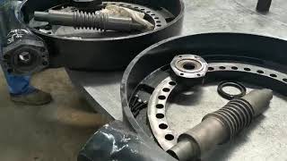 Install slewing drive worm [upl. by Addison]