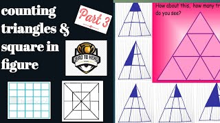 Best short Trick for Counting Triangle amp squarereasoningSSC CGLADRE 3rd amp 4th gradeRailway [upl. by Gnuh]