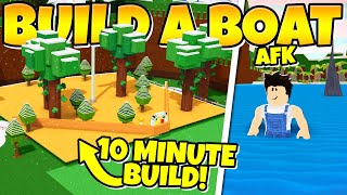 BUILD THIS AFK GOLD FARM IN 10 MINUTES Build a Boat [upl. by Nelleoj]