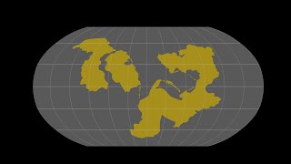 1000 ma Tectonic History Time Lapse [upl. by Annirac]