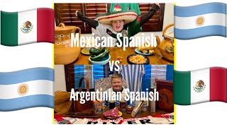 Mexican Spanish vs Argentinian Spanish [upl. by Norrej20]