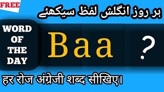 Baa Meaning in HINDIURDU  What baa means  What is baa  Baa ka matlab [upl. by Ettelloc]