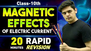 Magnetic Effects of Electric Current in 20 Minutes🔥 Class 10th  Rapid Revision  Prashant Kirad [upl. by Atnamas]