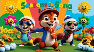 Seasons in Song for Kids  Learn About Spring Summer Autumn and Winter  Little Lyrics Land [upl. by Kellen18]