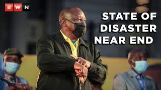 Ramaphosa promises an end to the state of disaster soon [upl. by Sufur]